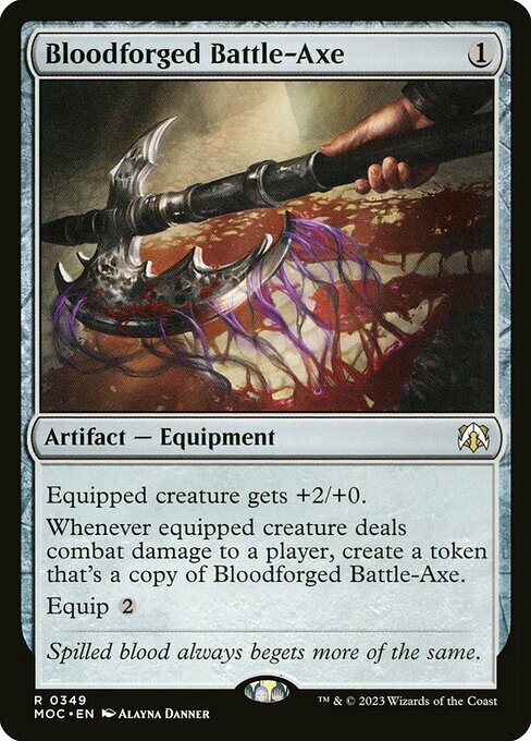 Bloodforged Battle-Axe Card Front