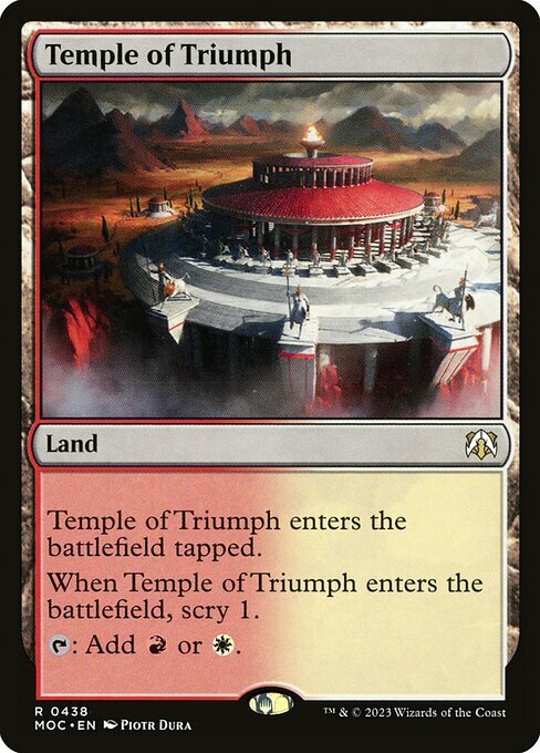 Temple of Triumph Card Front