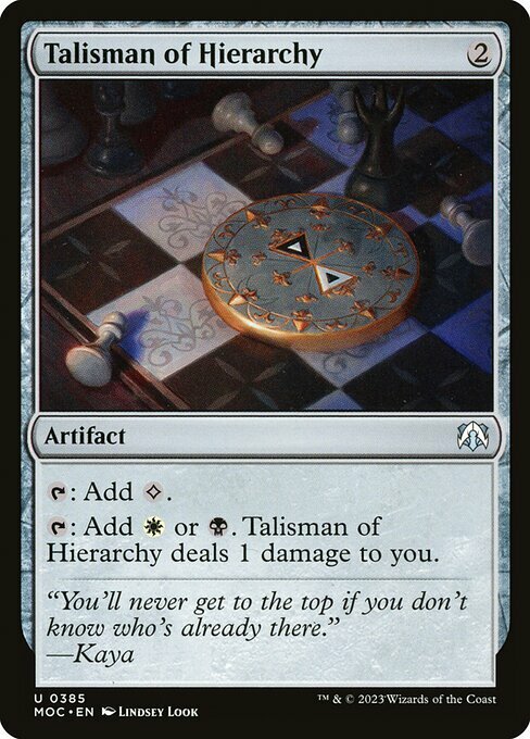 Talisman of Hierarchy Card Front