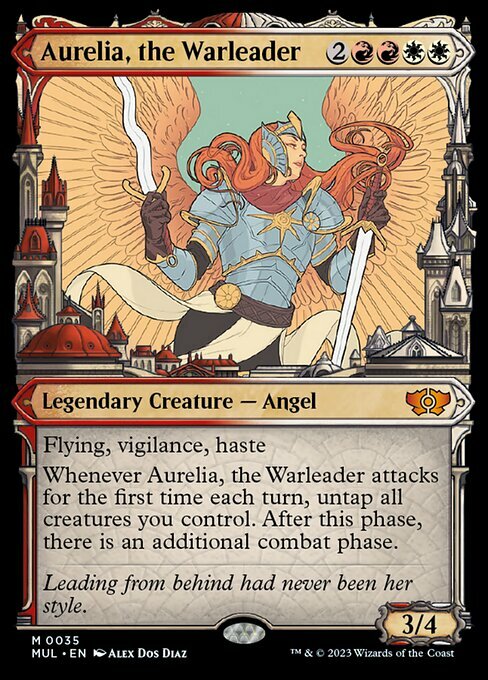 Aurelia, the Warleader Card Front