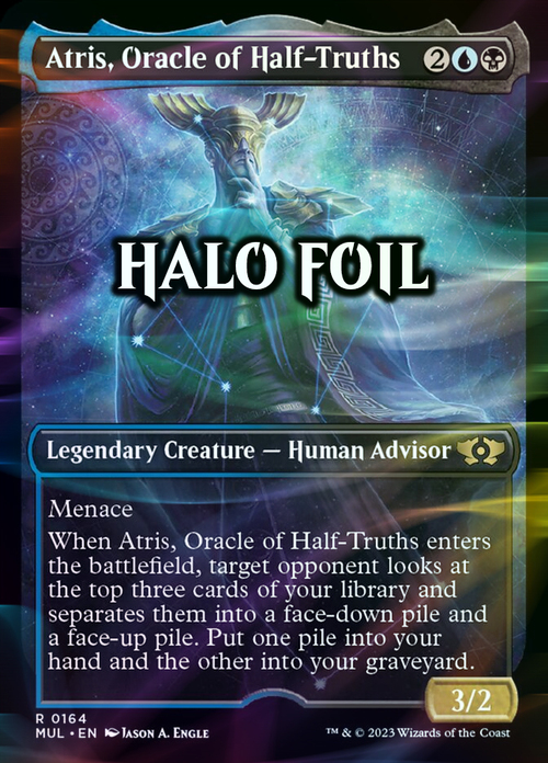 Atris, Oracle of Half-Truths Card Front