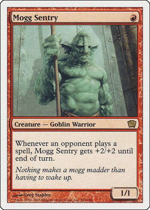 Mogg Sentry Card Front