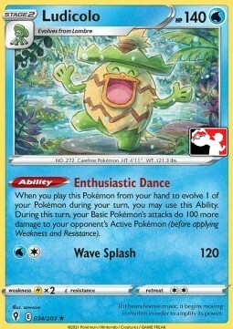 Ludicolo Card Front