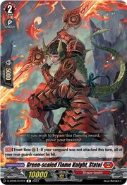 Green-scaled Flame Knight, Statol