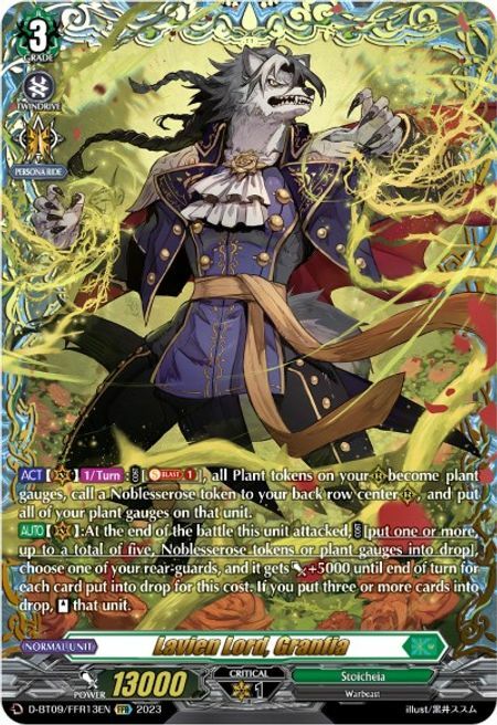 Lavien Lord, Granfia Card Front