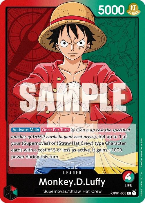 Monkey.D.Luffy Card Front