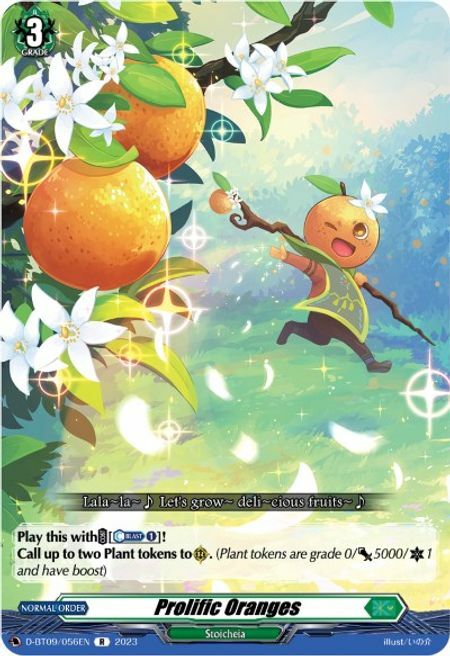 Prolific Oranges Card Front