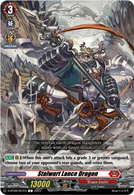 Stalwart Lance Dragon Card Front