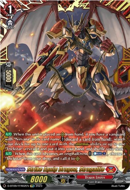 Strike Equip Dragon, Stragallio Card Front