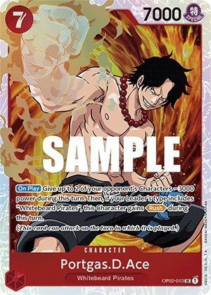 Portgas.D.Ace Card Front