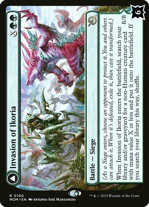 Invasion of Ikoria // Zilortha, Apex of Ikoria Card Front