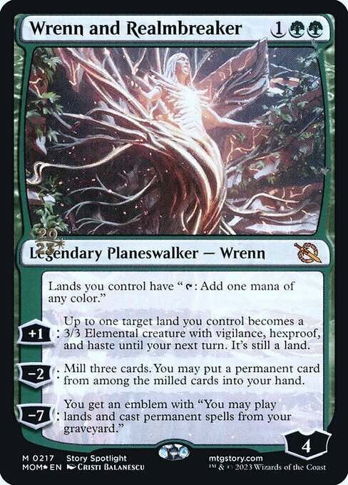 Wrenn and Realmbreaker Card Front