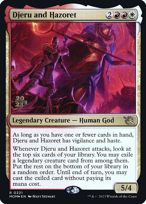 Djeru and Hazoret Card Front