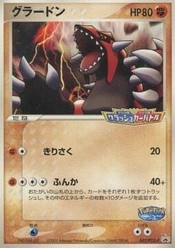 Groudon Card Front