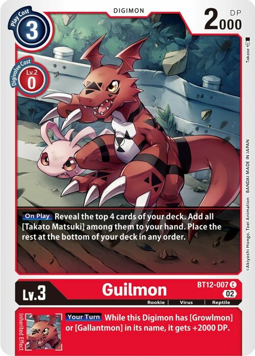 Guilmon Card Front