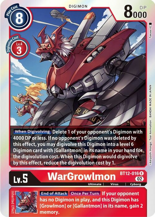 WarGrowlmon Card Front