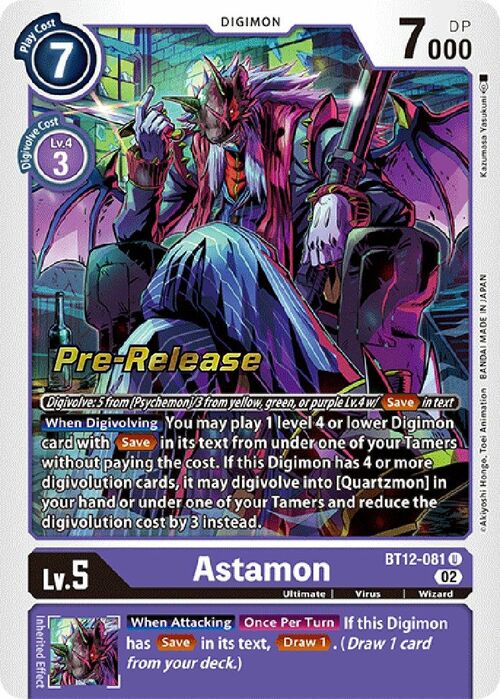 Astamon Card Front