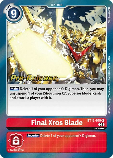 Final Xros Blade Card Front