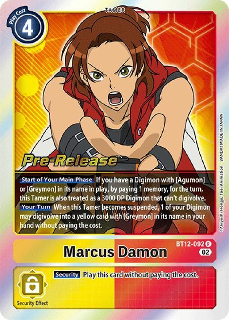 Marcus Damon Card Front