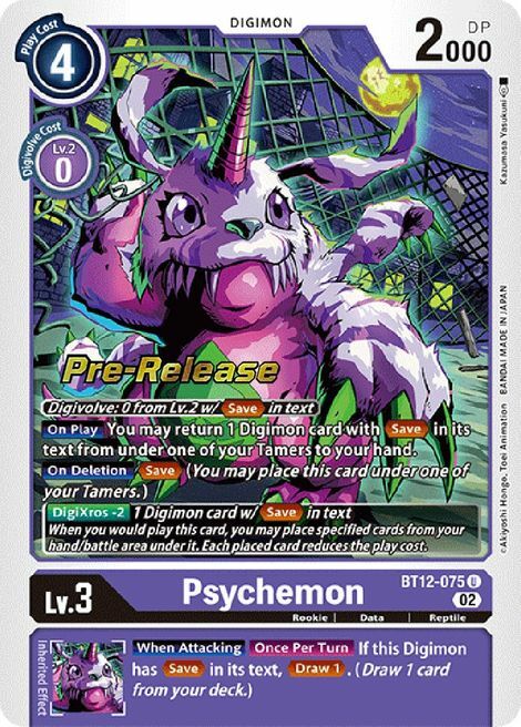 Psychemon Card Front