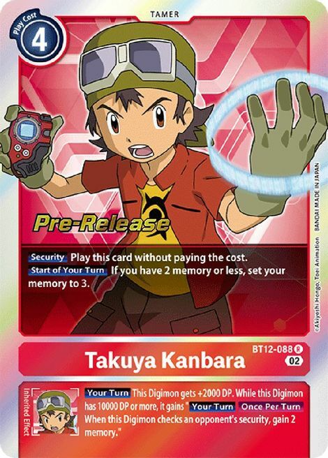 Takuya Kanbara Card Front