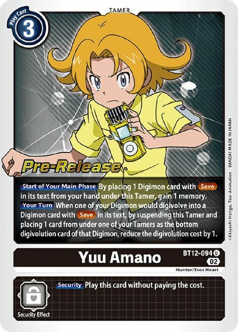 Yuu Amano Card Front