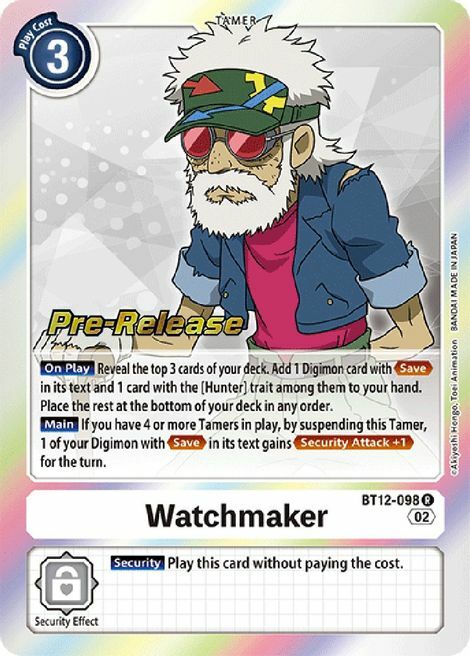 Watchmaker Card Front