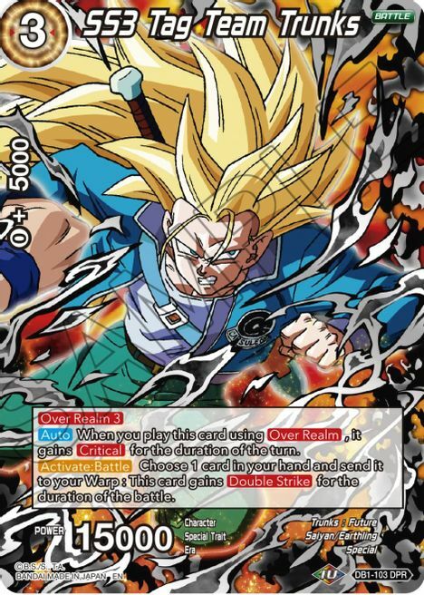 SS3 Tag Team Trunks Card Front