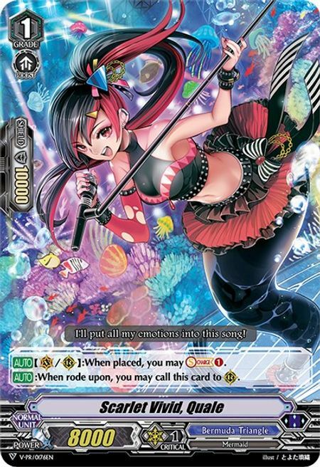 Scarlet Vivid, Quale Card Front