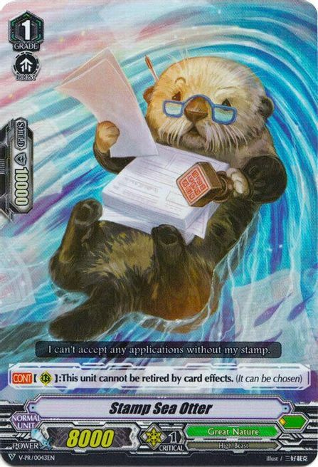 Stamp Sea Otter [G Format] Card Front