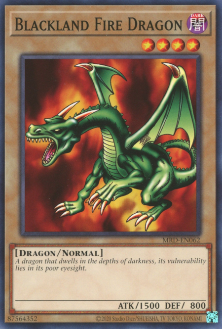 Blackland Fire Dragon Card Front