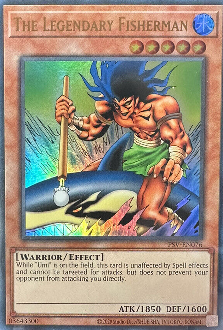 The Legendary Fisherman Card Front