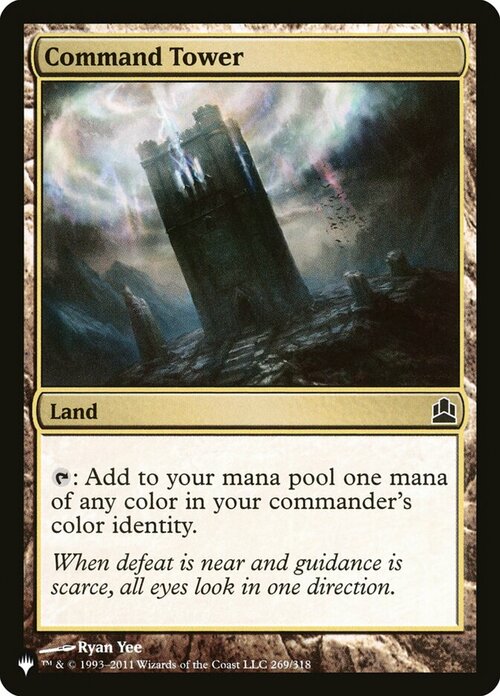 Command Tower Card Front