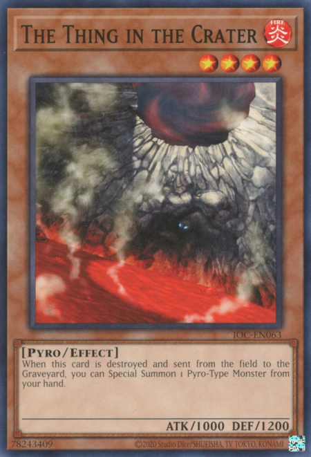 The Thing in the Crater Card Front