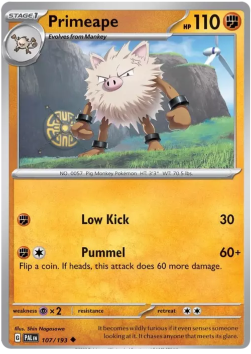 Primeape Card Front