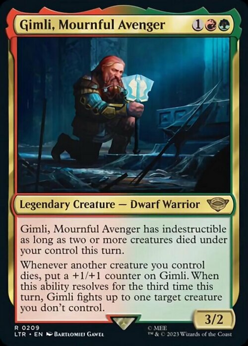 Gimli, Mournful Avenger Card Front