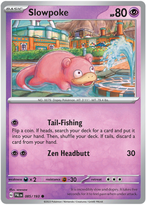 Slowpoke Card Front