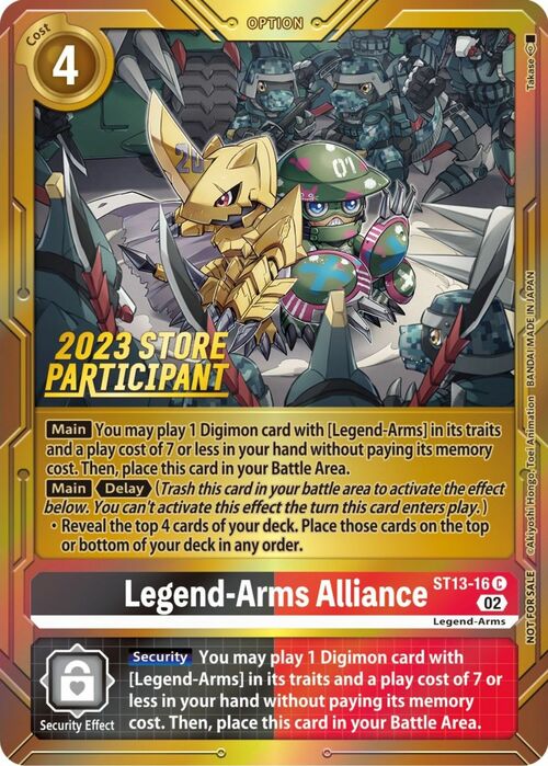 Legend-Arms Alliance Card Front