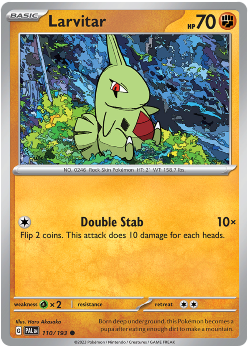 Larvitar [Mountain Eater | Rising Lunge] Card Front