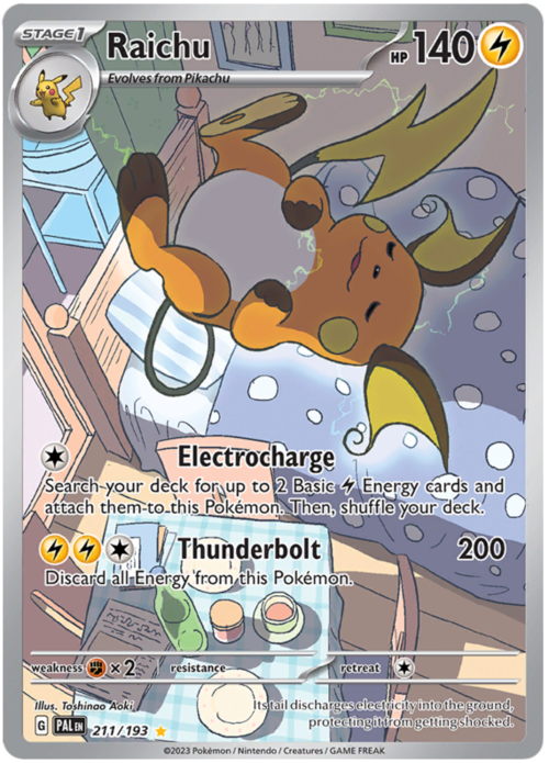 Raichu Card Front