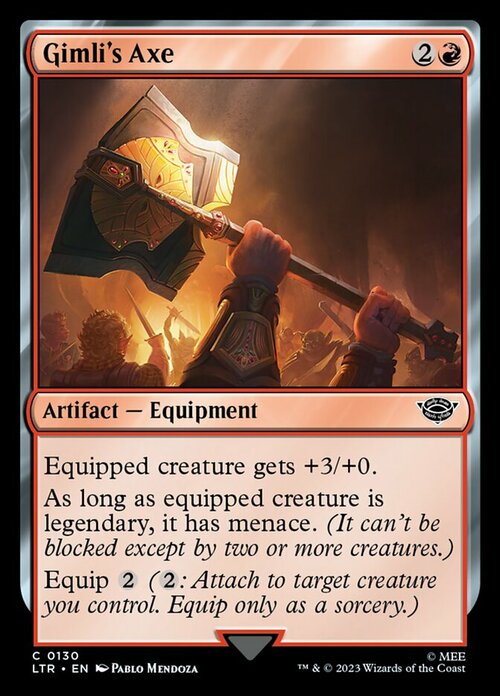 Gimli's Axe Card Front