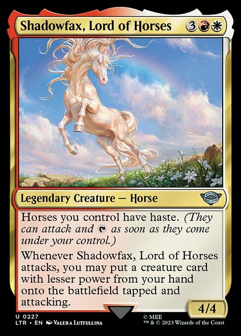 Shadowfax, Lord of Horses Card Front