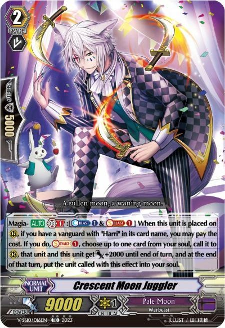 Crescent Moon Juggler Card Front