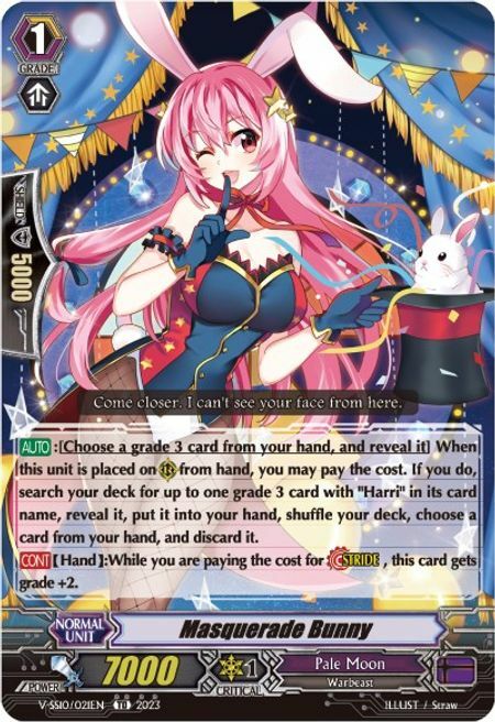 Masquerade Bunny [G Format] Card Front