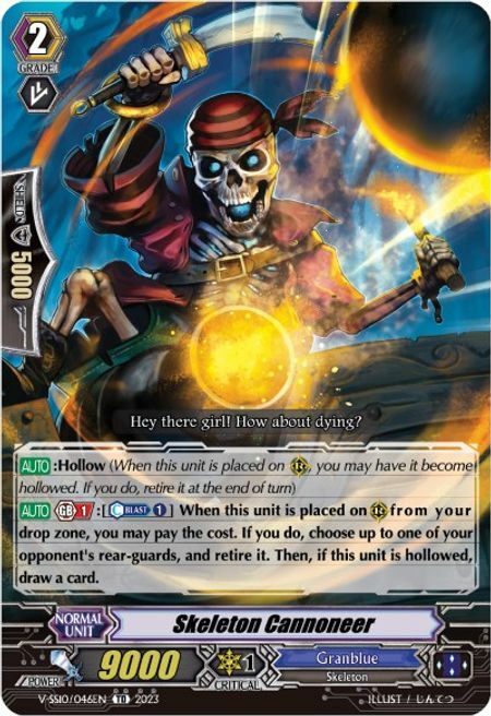 Skeleton Cannoneer [G Format] Card Front