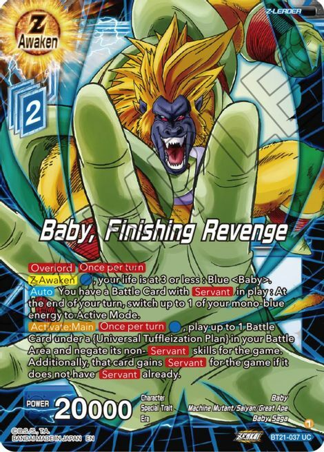 Baby, Finishing Revenge Card Front