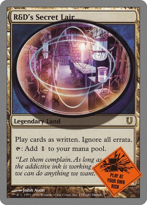 R&D's Secret Lair Card Front