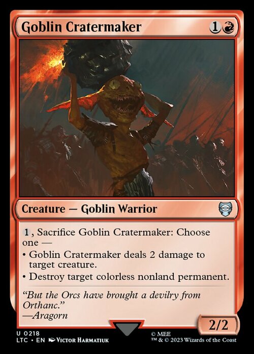 Goblin Cratermaker Card Front