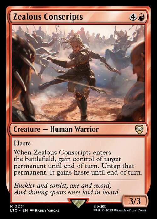 Zealous Conscripts Card Front