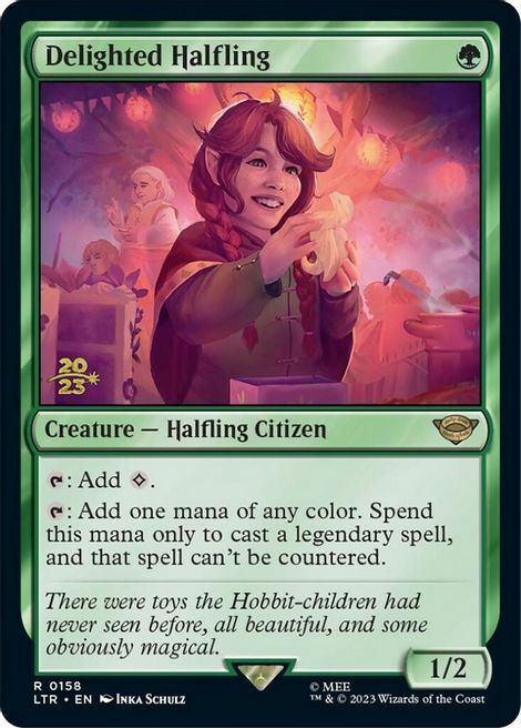 Delighted Halfling Card Front